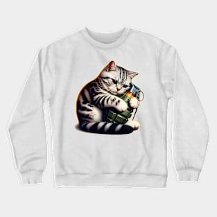 Cat and Grenade Crewneck Sweatshirt